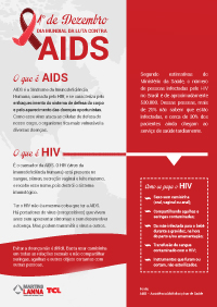 Cartaz-palestra sobre AIDS